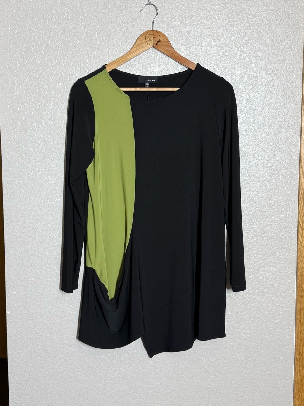 Sun Kim Colorblock Statement Tunic Top